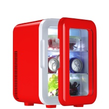 Top Sale Mini Compact Refrigerators: See-Through Clear Glass Door LED Mirror Skincare Beauty Fridge 10L