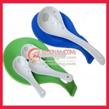Silicone cooking soup spoon mat