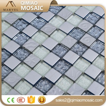 Silver Dust Mosaic Electroplated Uneven Surface Spainterior Artistic Mosaic