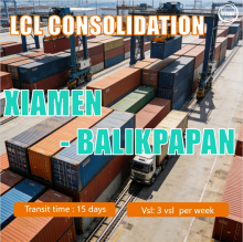 LCL Consolidation From Xiamen to Balikpapan Indonesia