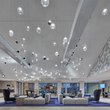 Delicate Banquet Lobby Ceiling Wall Glass Chandelier Light