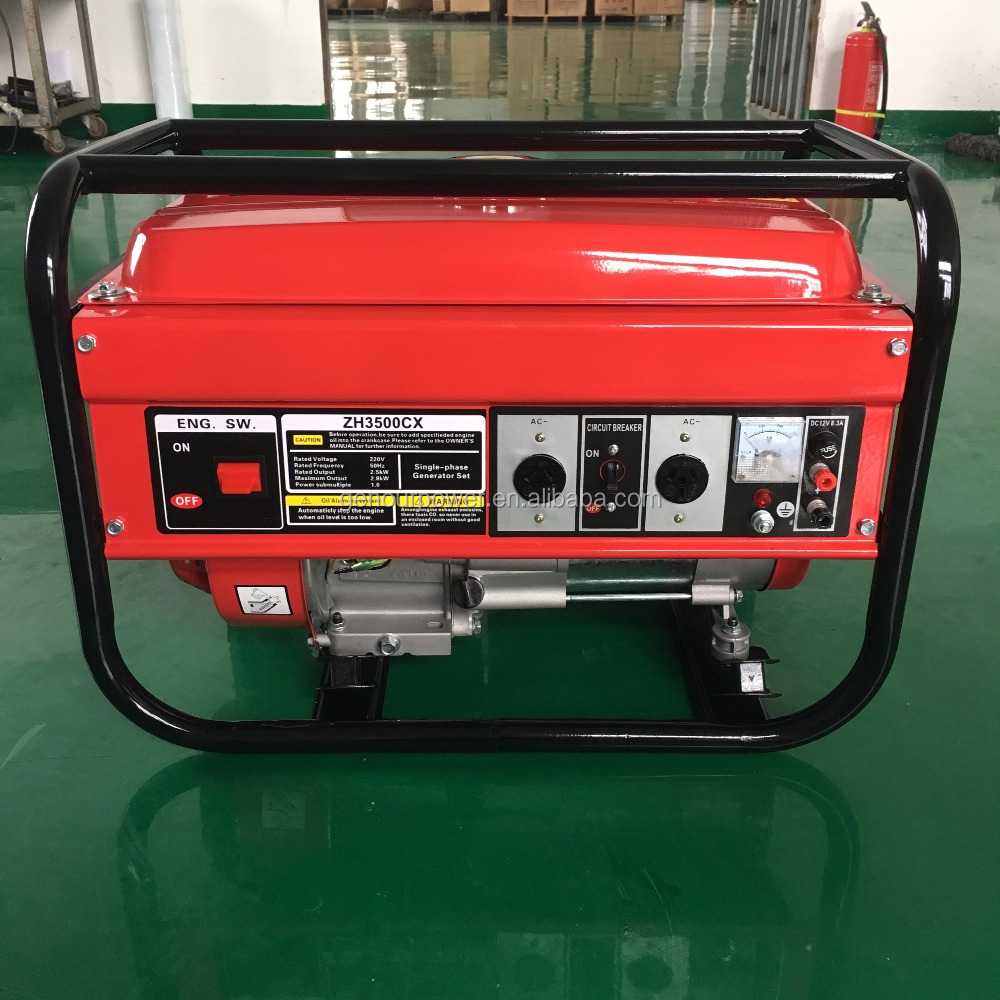 Nigeria Market powervalue 2.5kw Rated Power Gasoline Generator (EC3500CX) with CE and Soncap Certificate