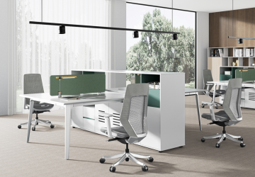 4 Seater People Modern Partition Screen Workstations