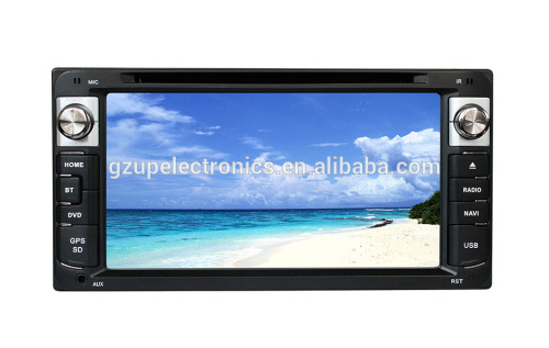 6.95 inch fixed double din for TOYOTA Universal DVD player with front big USB