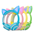 Birthday Gift Cat-Ear Children Headphones With LED Light