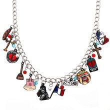 Custom Zinc Alloy Anime Broadway Charm Pendant Necklaces for USA & Europe