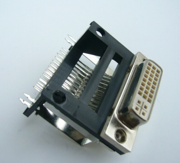 DVI 24+5 Female Angle DIP Type Frame Height