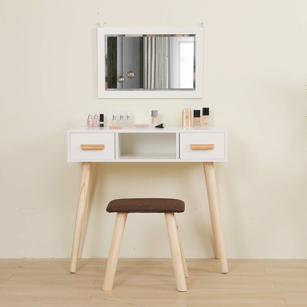 Desk Dressing Table with Mirror