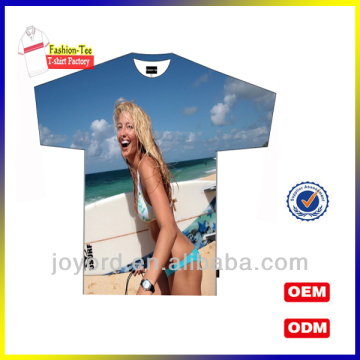 Design girls sublimation t-shirt design polyester shirt