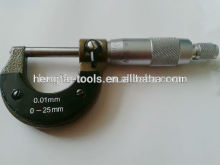 0-25mm (0.01) outside steel micrometer with box packed