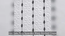 Hot Sale Poly Spandex Crepe Jacquard Fabric