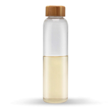 500ml borosilicate glass water bottle with wooden lid bamboo cap