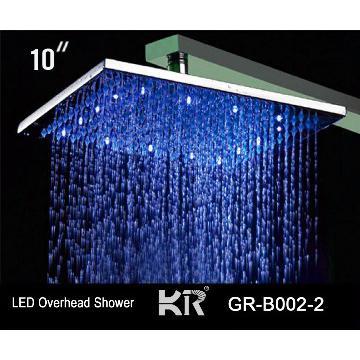 Rainbow colour shower with lighting