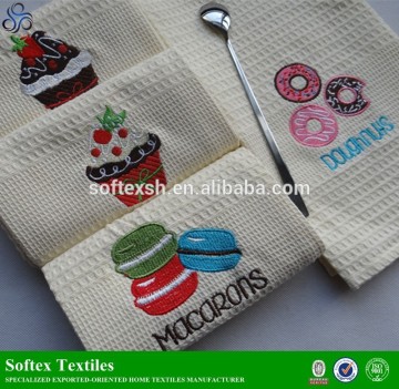 Linen cotton Embroidery tea towel Cloth kitchen towel