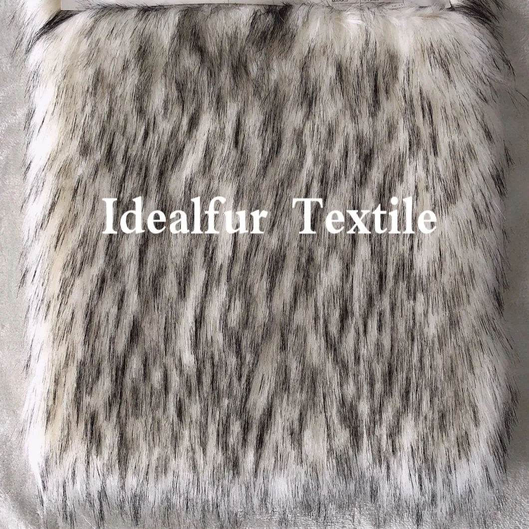 Black Tip High Soft Luxury Imitation Racoon Fur