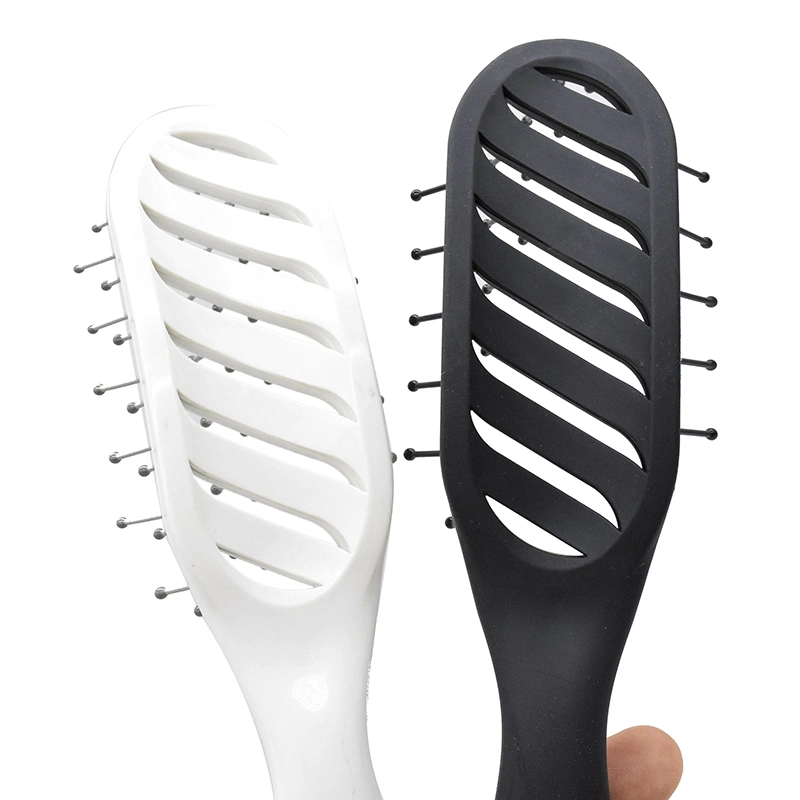 Wholesale Salon Hairdressing Wooden Paddle Hair Brush Hair Extension Comb Plastic Hair Massage Brush