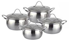 Durable 8pcs apple shape cookware set