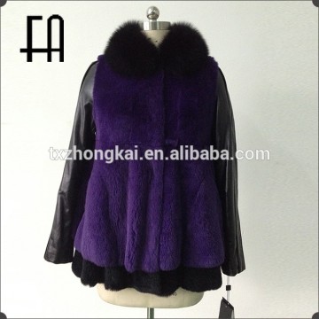 Factory directly rabbit fur coats women/rabbit fur coats girls/rabbit fur garment