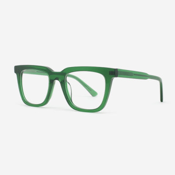 Square facade Acetate Unisex Optical Frames