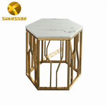Modern Gold Metal Luxury Sofa End Tables & Small Coffee Tables
