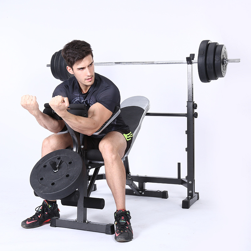 Multifunction exercise weight lifting bench adjustable weight bench