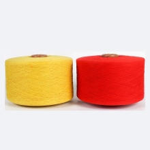 ne17s color yarn open end dyed carded knitting yarn blended cotton yarn for socks