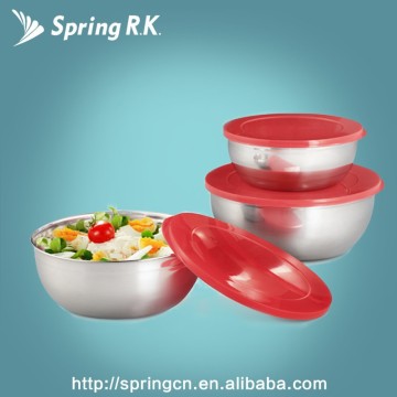 Strong sealing property stainless steel mixing bowl with cover