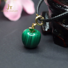 Wholesale Natural Malachite Pendant Jewelry: Healing Crystals, Gemstones, and Apple-Shaped Necklaces