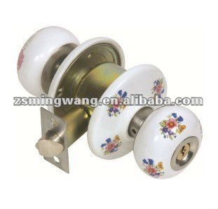 Cylindrical ceramic Lock knob lock