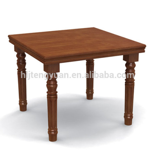 T600 Square Dining Carved Wood Table And Chairs