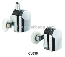 ABS+Chromed sliding door rollers wheel/shower round glass door rollers/double wheel
