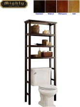 Wooden 3 Tier Space Saver Over the Toilet Bathroom Shelf