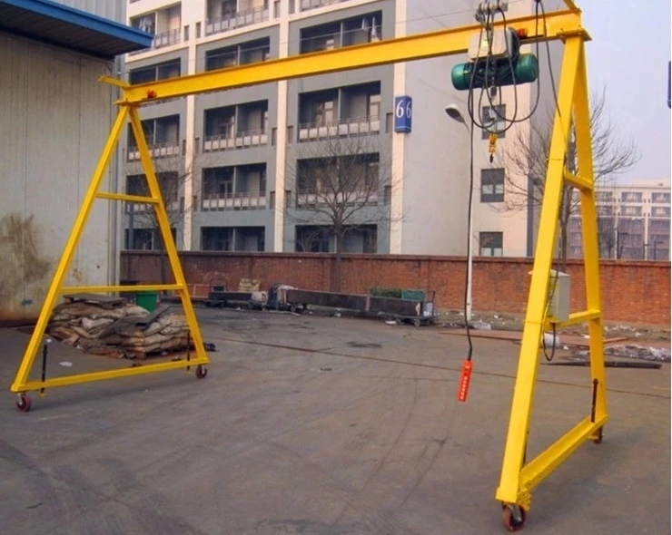 500kg Indoor Workshop Mini Small Portable Mobile Gantry Crane for Sale