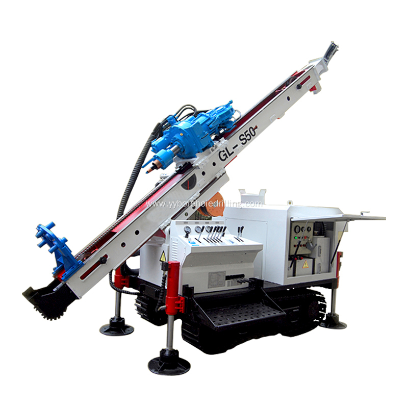 50m Mini hydraulic sonic crawler drilling rig