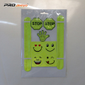Nụ cười phản chiếu PVC Slap Warp Sticker Set