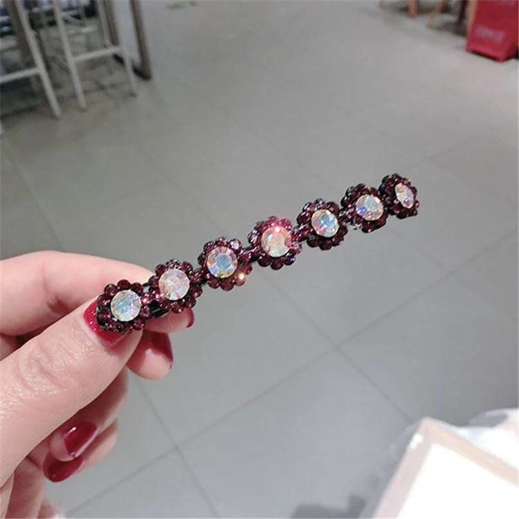 2018 Wholesale Promotion Gift Girls Customize Fashion Hair jewellery Accessories Hair Pin Leopard Crystal Flower Pearl Hairclip