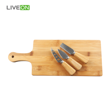 Cheese Knife Set With Bamboo Board