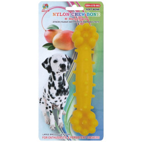 Percell 7.5 &quot;Nylon Dog Chew Bone Mango Scent