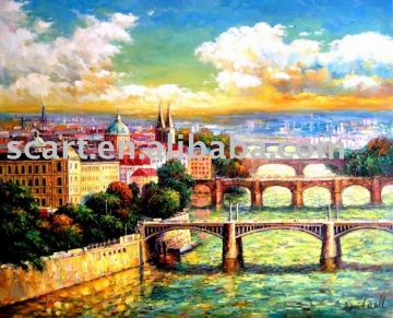 oil painting-Prague