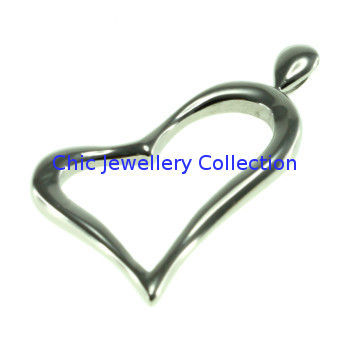 Plusminus Heart Necklace Mens Stainless Steel Pendants For Party