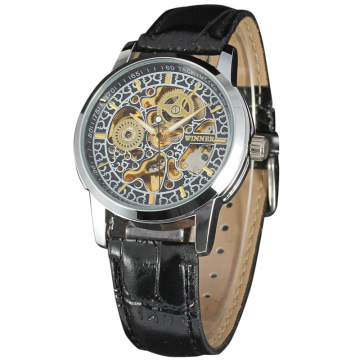 classical men leather band watch multi function watch