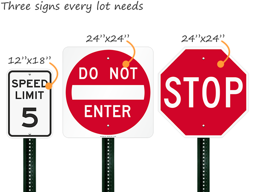 علامات الشارع المخصصة ، علامة السلامة على الطرق