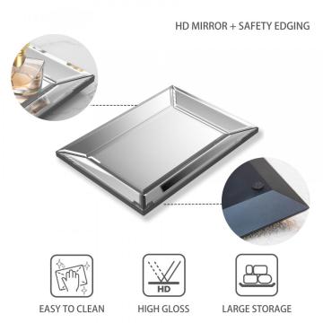 Glass Mirror Crystal Tray