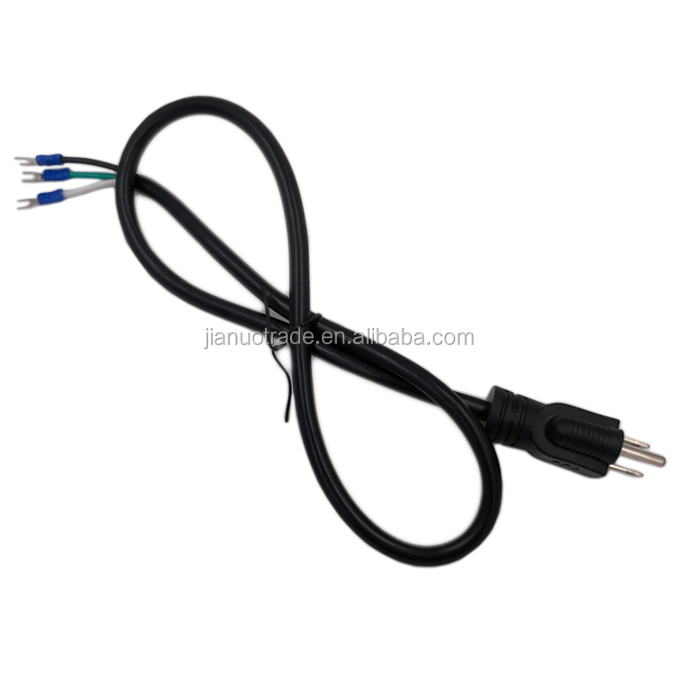 SJTW Cable 14AWG 5-15P Power Cable With U Type Terminal