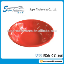 Red solid 100% melamine soup bowl salad cereal