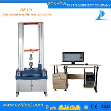 Tensile testing machine with tension meter