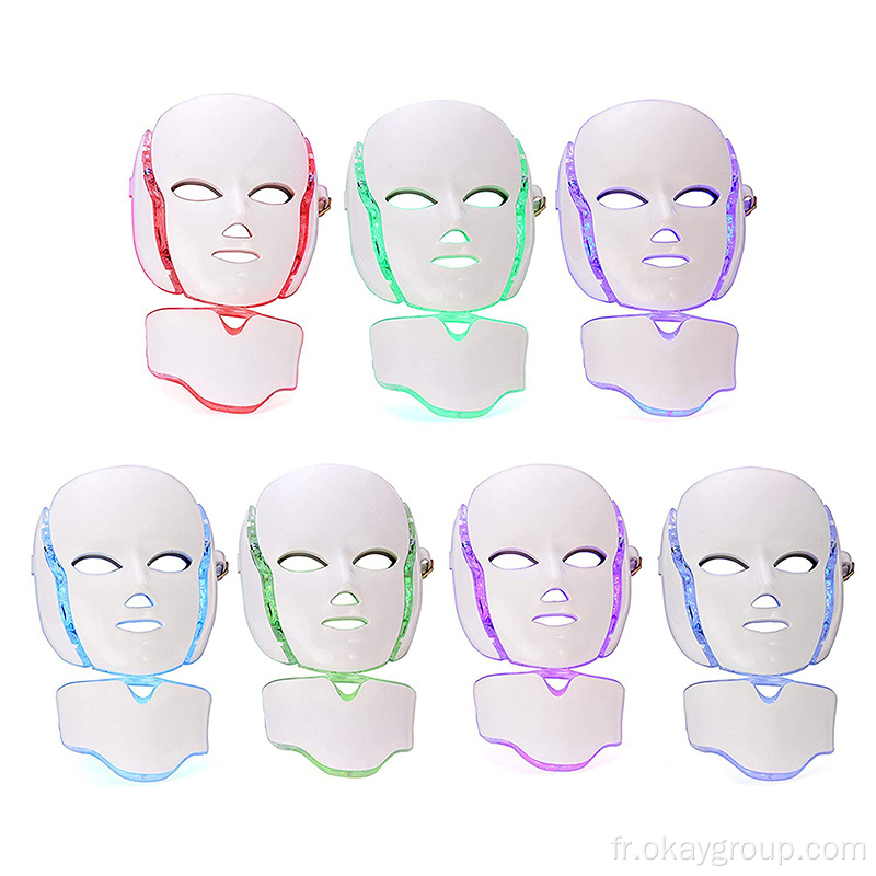 Masque de thérapie Led 7 couleurs Lumière pour la peau