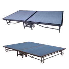 Metal portable mobile stage platform for hotel banquet