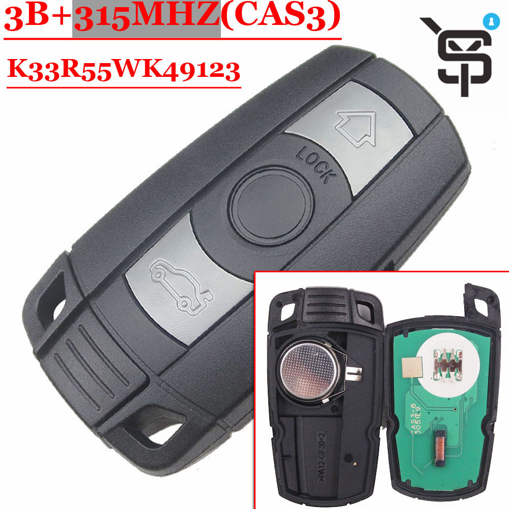 Top quality car key remote key 3 button 315/433/868/315 MHZ