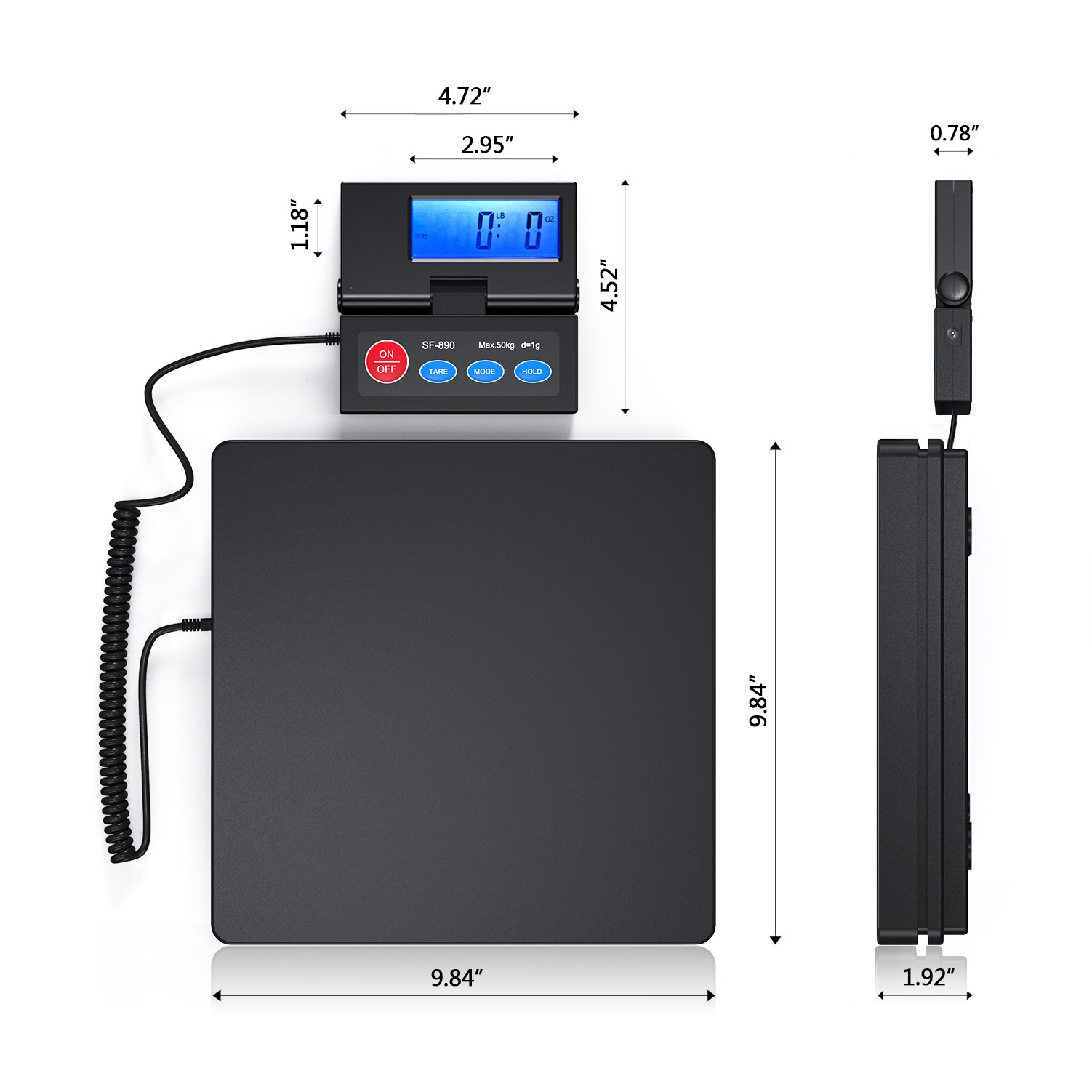 sf890 Electronic parcel scale postal shipping scale 50kg